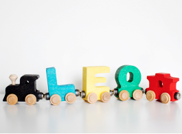 Personalised Kids Name Wooden Train Letters Scrabble Alphabet Children Baby Gift 