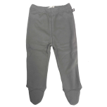 Organic Pima Cotton Footed Pant, Charcoal