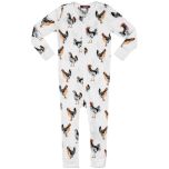 Chicken Organic Cotton Zipper Pajamas