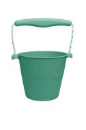 Mint Silicone Sand Bucket and Spade by Scrunch