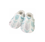 Teal Chevron Baby Slippers