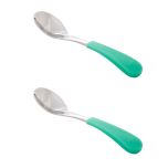 Stainless Steel & Silicone Baby Spoon 2 Pack