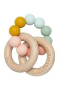 Rainbow Bubble Silicone and Wood Teether