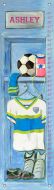 Personalized Girl's Soccer Locker Growth Chart