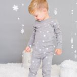 Grey Stars Long Sleeve Pajama Set