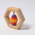 Grimm's Hexagon Grasping Toy Rattle