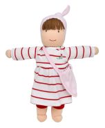 Jill Dress Up Doll by Under the Nile, Red and White