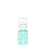 Lifefactory 4-ounce Glass Bottle. Mint