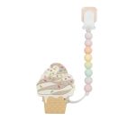 Chocolate Ice Cream Silicone Teether and Holder