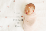 "Love You Forever" Organic Swaddle