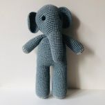 Organic Cotton Crochet Elephant, Max