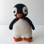 Organic Cotton Crochet Penguin, Olivia