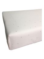 Milky Blue Star Fitted Crib Sheet