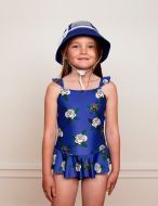 Rose UV Swimsuit With Skirt by Mini Rodini