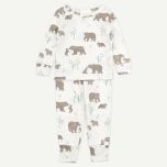 Organic 2-Piece Pajama Set, Watercolor Bear