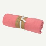 Muslin Swaddle Blanket, Rose Pink