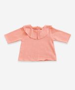 Organic Cotton Coral Long Sleeve Shirt