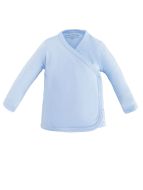 Pale Blue Long Sleeve Side Snap T-Shirt by Under the Nile