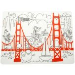 Fun on the Golden Gate Bridge Silicone Placemat