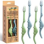ROARex® All  Natural  Dinosaur Toothbrush, 4 pack