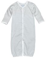 Egyptian Cotton Grey Stripe Convertible Romper by Under the Nile