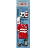 Personalized Soccer Locker Growth Chart