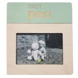 Sweet Pea Wooden Picture Frame