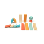 Tegu Classics 14-Piece Set Magnetic Wooden Blocks, Sunset
