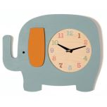 Blue Elephant Clock