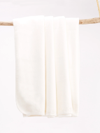 Egyptian Cotton Organic White Twin Blanket by Under the Nile