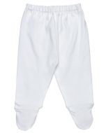Egyptian Cotton Off White Footed Pants by Under the Nile