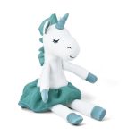 Small Plush Unicorn Toy, Teal