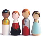 Hand Painted Wooden Peg Dolls, Women in Power