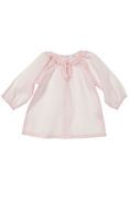 Woven Top with Embroidery, Pale Pink