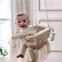 Finn + Emma Organic Cotton Macrame Baby Swing