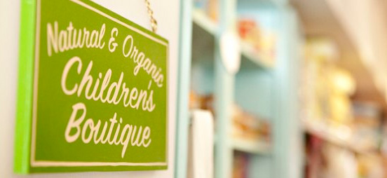 Natural and Organic Children's Boutique Store Sign